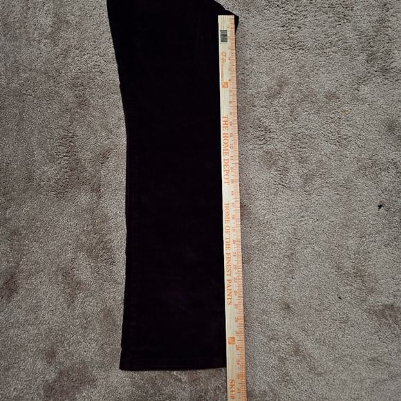 ST JOHNS BAY CORDUROY PANTS MAROON STRAIGHT LEG WOMANS SIZE 10 STRETCH - Picture 5 of 8